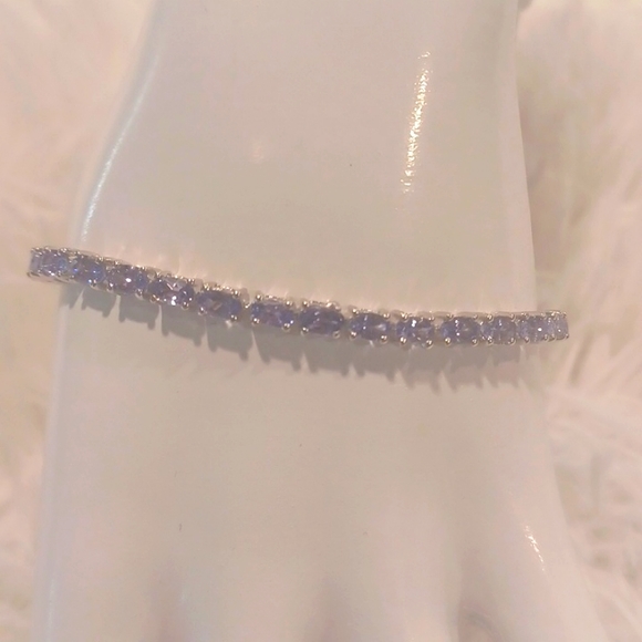 Colleen Lopez Tanzanite Tennis Bracelet NEW - Picture 1 of 11